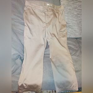 NWT 2 PAIR Lee khaki slacks 18P